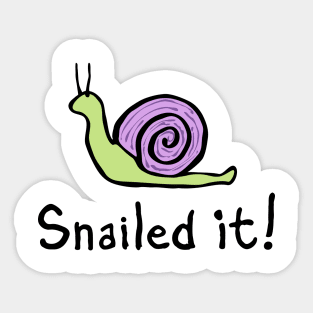 Snailed It! Sticker